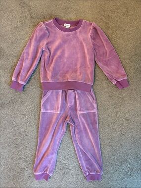 Splendid Lilac Velour Sweatpants & Joggers Set